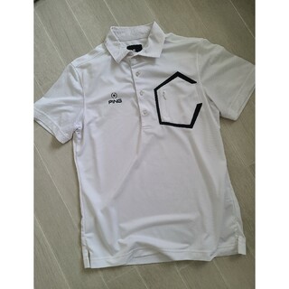 PING - PING ピン 半袖 ポロシャツ サイズM  ホワイト　メンズ ゴルフ