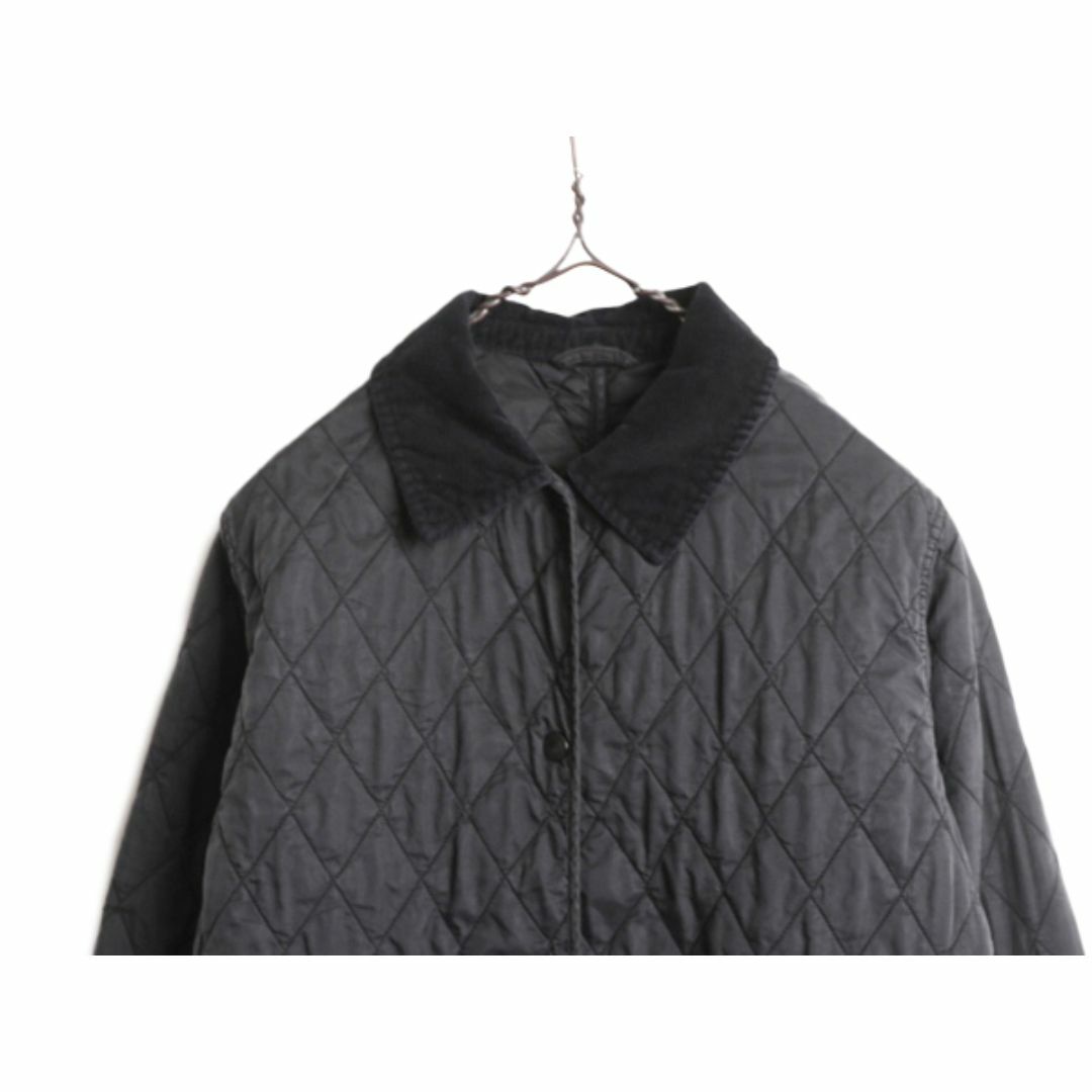 バブアー リッズデイル ジャケット 16 レディース XL 程/ 古着 Barbour 中綿 キルティング ジャンパー コート 3ワラント 大きいサイズ 黒 レディースのジャケット/アウター(ブルゾン)の商品写真