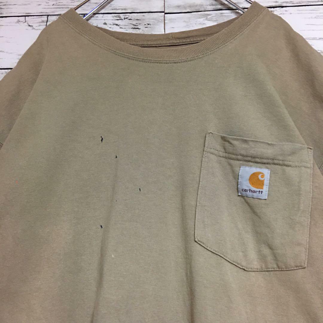 carhartt(カーハート)の【最高の色合い】カーハート　半袖ポケットTシャツ　人気ビンテージXL F471 メンズのトップス(Tシャツ/カットソー(半袖/袖なし))の商品写真