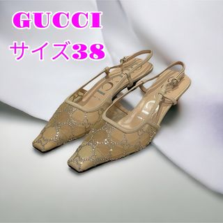 グッチ(Gucci)のGUCCI グッチ GGスリングバック パンプス サイズ38 未使用(ハイヒール/パンプス)