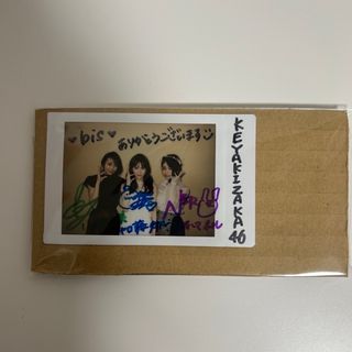 欅坂46(けやき坂46) - 【長濱ねる・小林由依・加藤史帆】　直筆サイン入りチェキ　欅坂46  けやき坂46