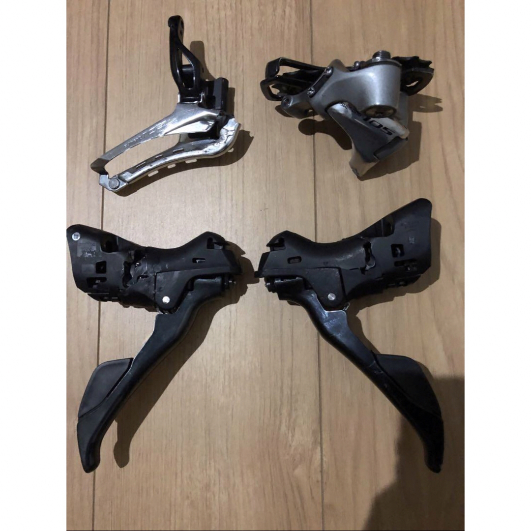 SHIMANO(シマノ)のstiレバー 105 5800 クランク パワーメーター ディレイラー スポーツ/アウトドアの自転車(パーツ)の商品写真