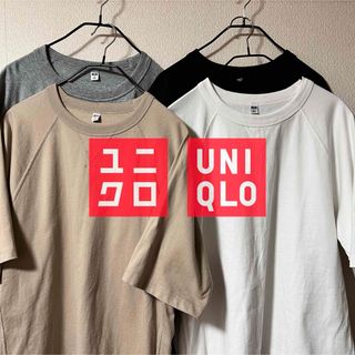 ユニクロ(UNIQLO)のUNIQLO ユニクロ　ラグラン　スリーブ　クルーネック　Tシャツ　４点セット(Tシャツ/カットソー(半袖/袖なし))