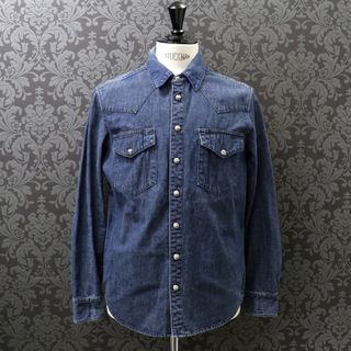 クロムハーツ【CHROMEHEARTS】デニムシャツ/ウエスタンシャツ/クロスボタン/Mサイズ【中古】103453