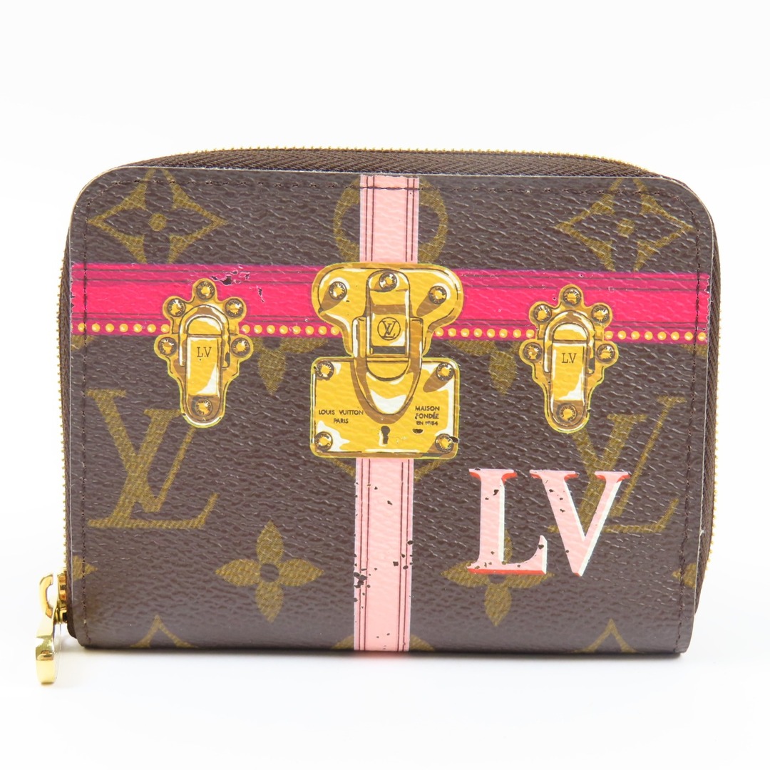 LOUIS VUITTON(ルイヴィトン)の美品 LOUIS VUITTON ルイヴィトン ジッピーコインパース T&B トランク柄　小銭入れ モノグラム コインケース PVC ブラウン【中古】 レディースのファッション小物(コインケース)の商品写真