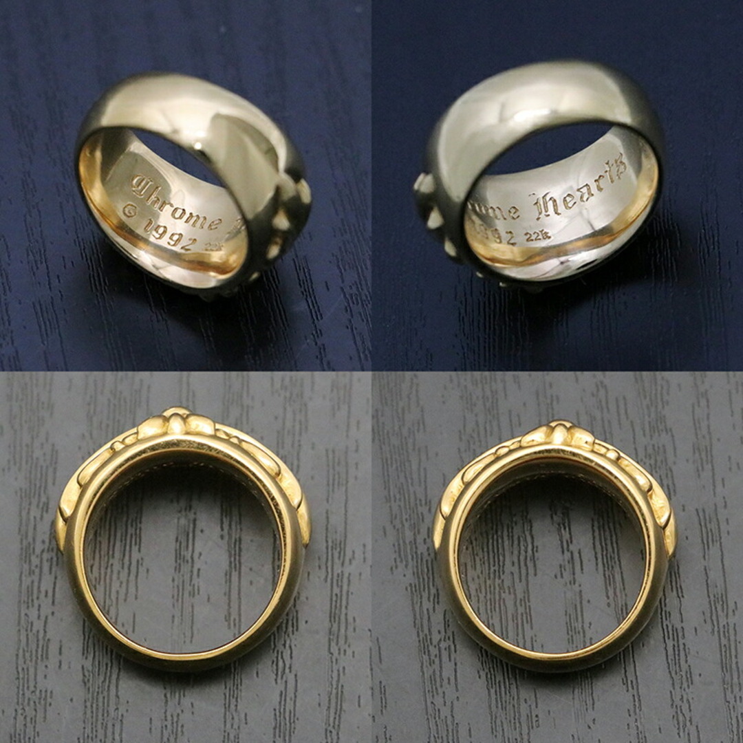 Chrome Hearts(クロムハーツ)のクロムハーツ【CHROMEHEARTS】【22k】フローラルクロスリング/約19号/32.1ｇ【中古】121536 メンズのアクセサリー(リング(指輪))の商品写真