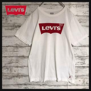 リーバイス(Levi's)の【美品】リーバイス　センターデカロゴTシャツ　ホワイト　人気定番　E585(Tシャツ/カットソー)