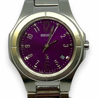 SEIKO - 【電池交換済】セイコー ルキア　パープル文字盤　レディース腕時計