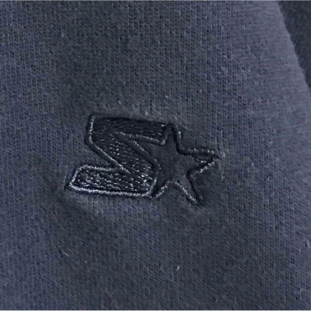 STARTER(スターター)の【ビンテージ古着】スターター　刺繍ロゴスウェット　太袖　ネイビー　F768R メンズのトップス(スウェット)の商品写真