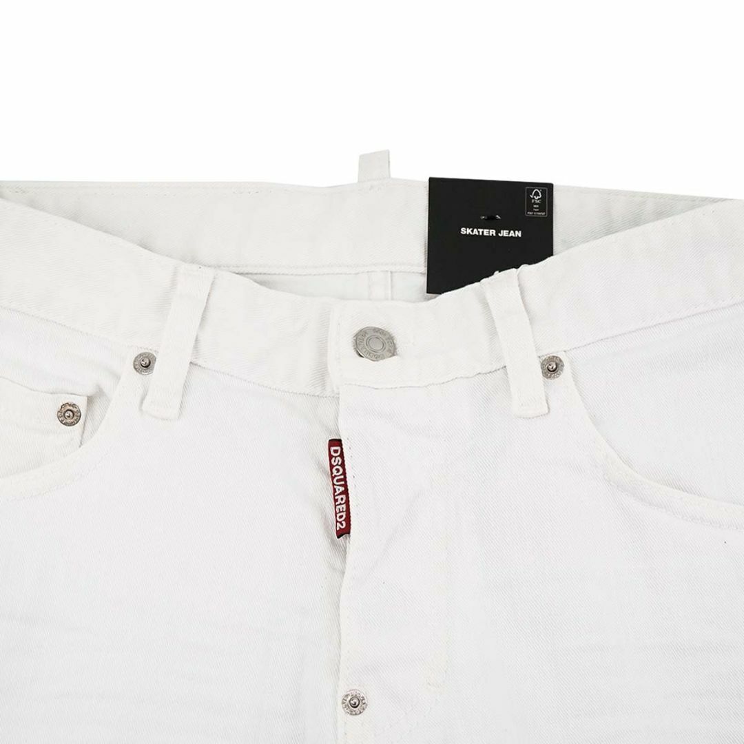 DSQUARED2(ディースクエアード)のDSQUARED2 ディースクエアード ジーンズ S74LB1379 S39781 メンズ デニム 100 WHITE ホワイト サイズ46/S メンズのパンツ(デニム/ジーンズ)の商品写真