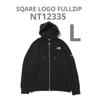 ザノースフェイス(THE NORTH FACE)のノースフェイス　スクエアロゴフルジップ　NT12335 K ブラック　L(パーカー)