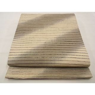 平和屋野田店■全通柄袋帯　紬地　横段斜線文　逸品　n-xi1585(帯)