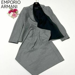 Emporio Armani - EMPORIO ARMANI セットアップ パンツスーツ テーラード グレー