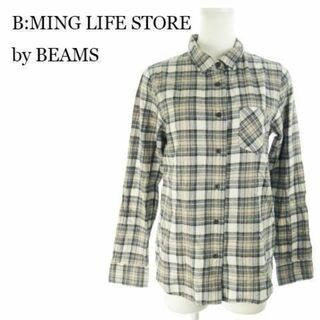 B:MING LIFE STORE by BEAMS - B:MING ネルシャツ 長袖 チェック M グレー 211029AH13A