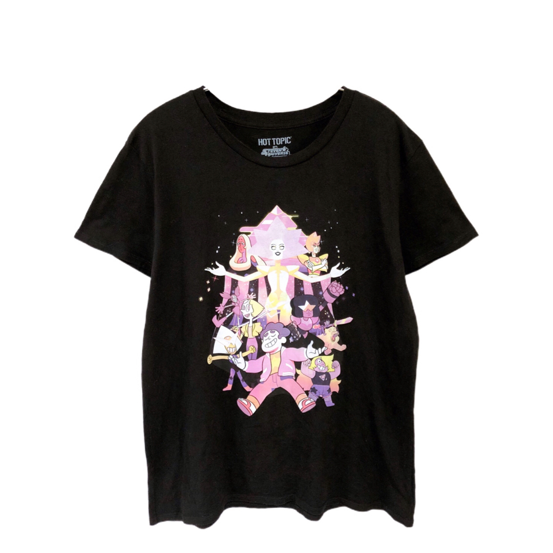 Steven Universe　Tシャツ　M　黒　USA古着 メンズのトップス(Tシャツ/カットソー(半袖/袖なし))の商品写真