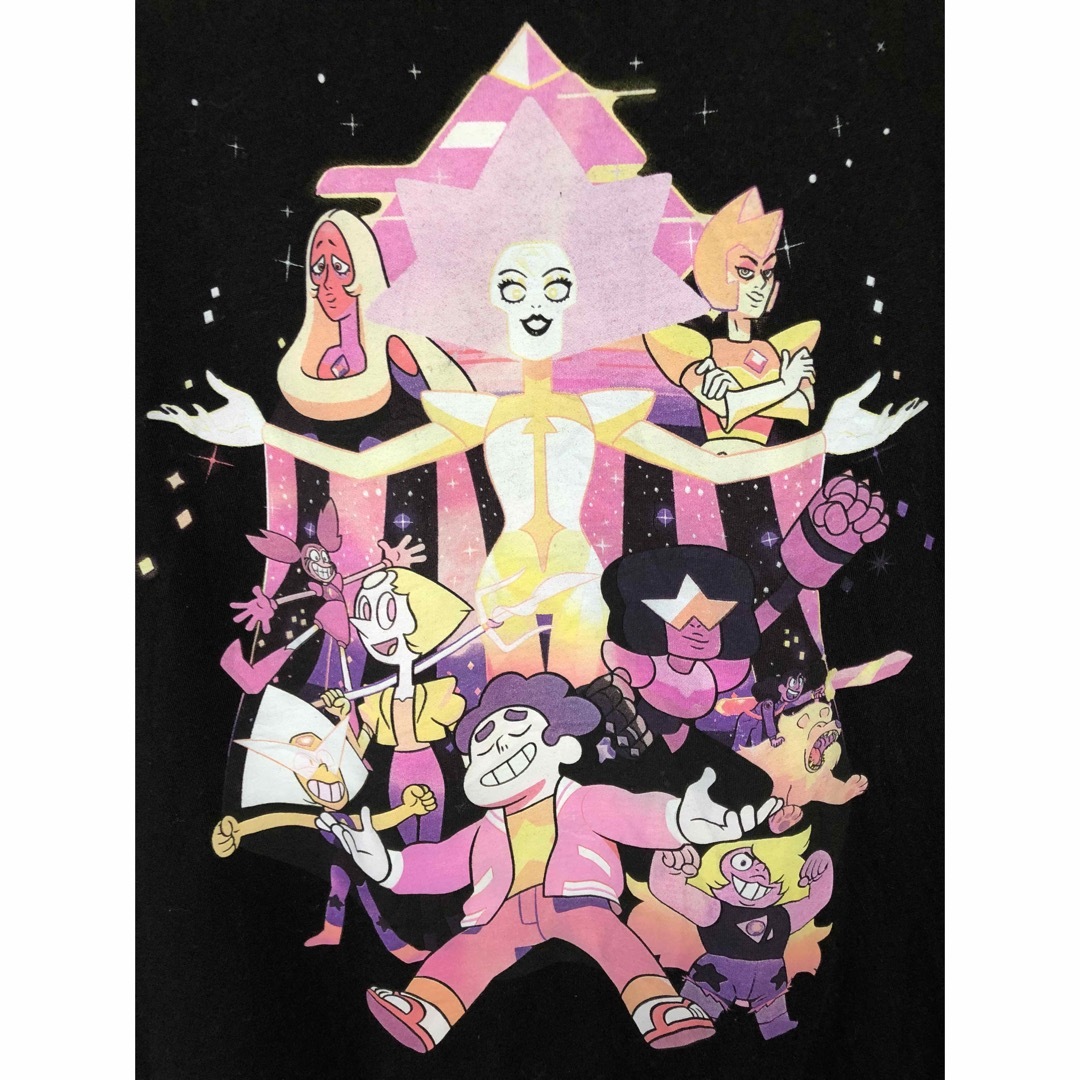 Steven Universe　Tシャツ　M　黒　USA古着 メンズのトップス(Tシャツ/カットソー(半袖/袖なし))の商品写真