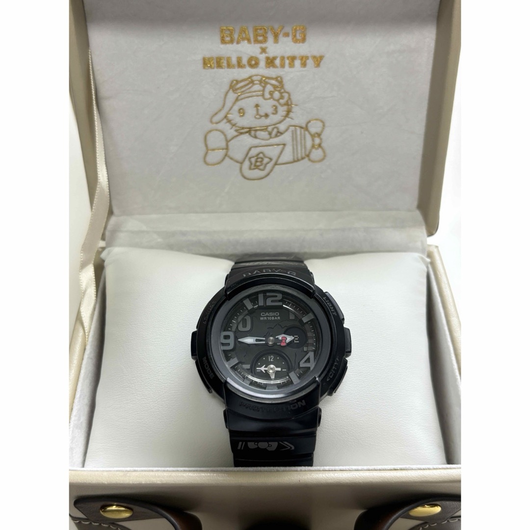 Baby-G(ベビージー)のG-SHOCK/baby-G/限定/BGA-190KT/コラボ/キティ/黒/時計 レディースのファッション小物(腕時計)の商品写真