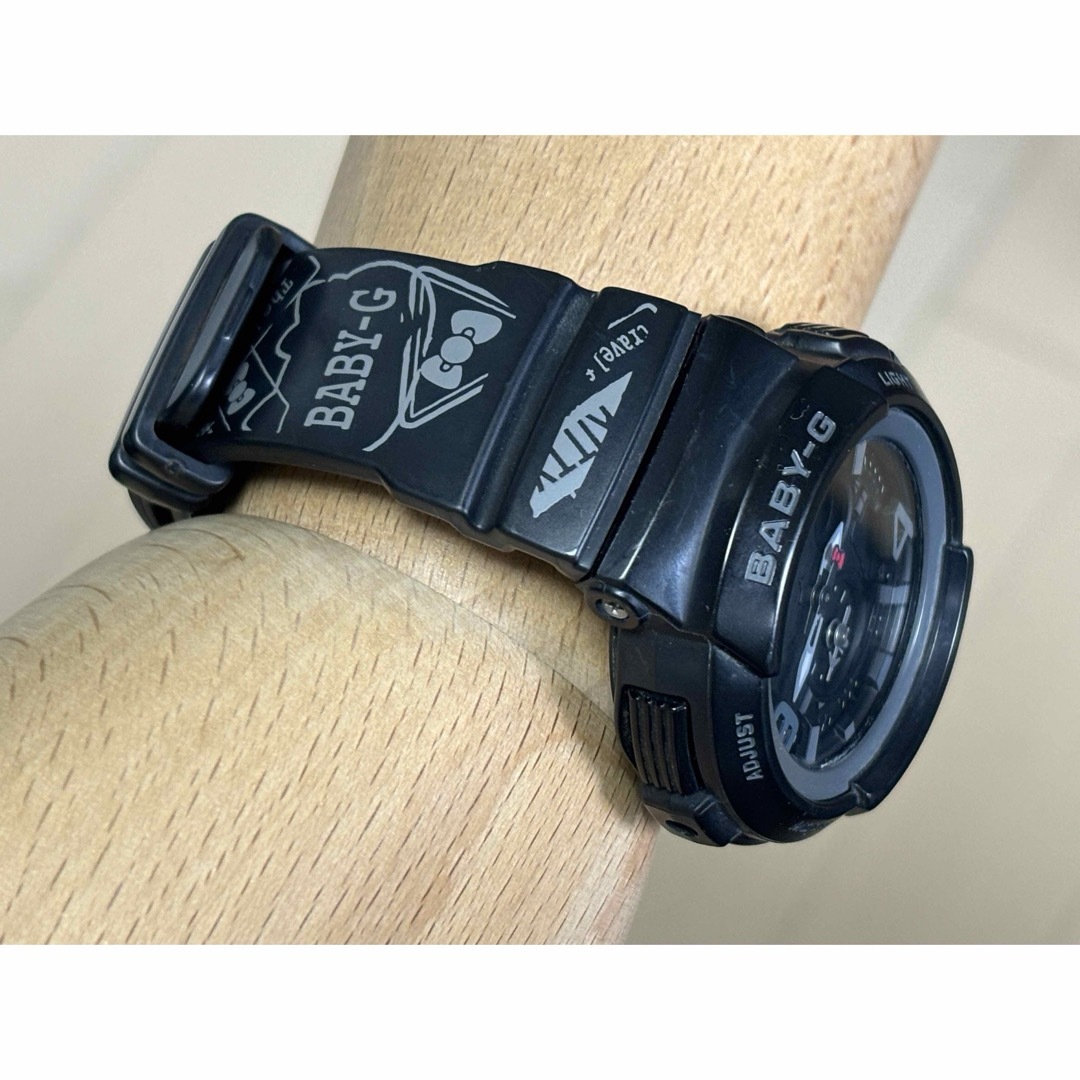 Baby-G(ベビージー)のG-SHOCK/baby-G/限定/BGA-190KT/コラボ/キティ/黒/時計 レディースのファッション小物(腕時計)の商品写真