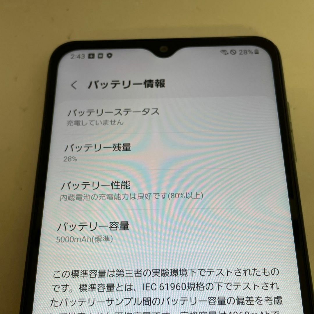 SAMSUNG(サムスン)の【中古品】Galaxy A32 5G au SIMロック解除済 SCG08 ホワイト スマホ/家電/カメラのスマートフォン/携帯電話(スマートフォン本体)の商品写真