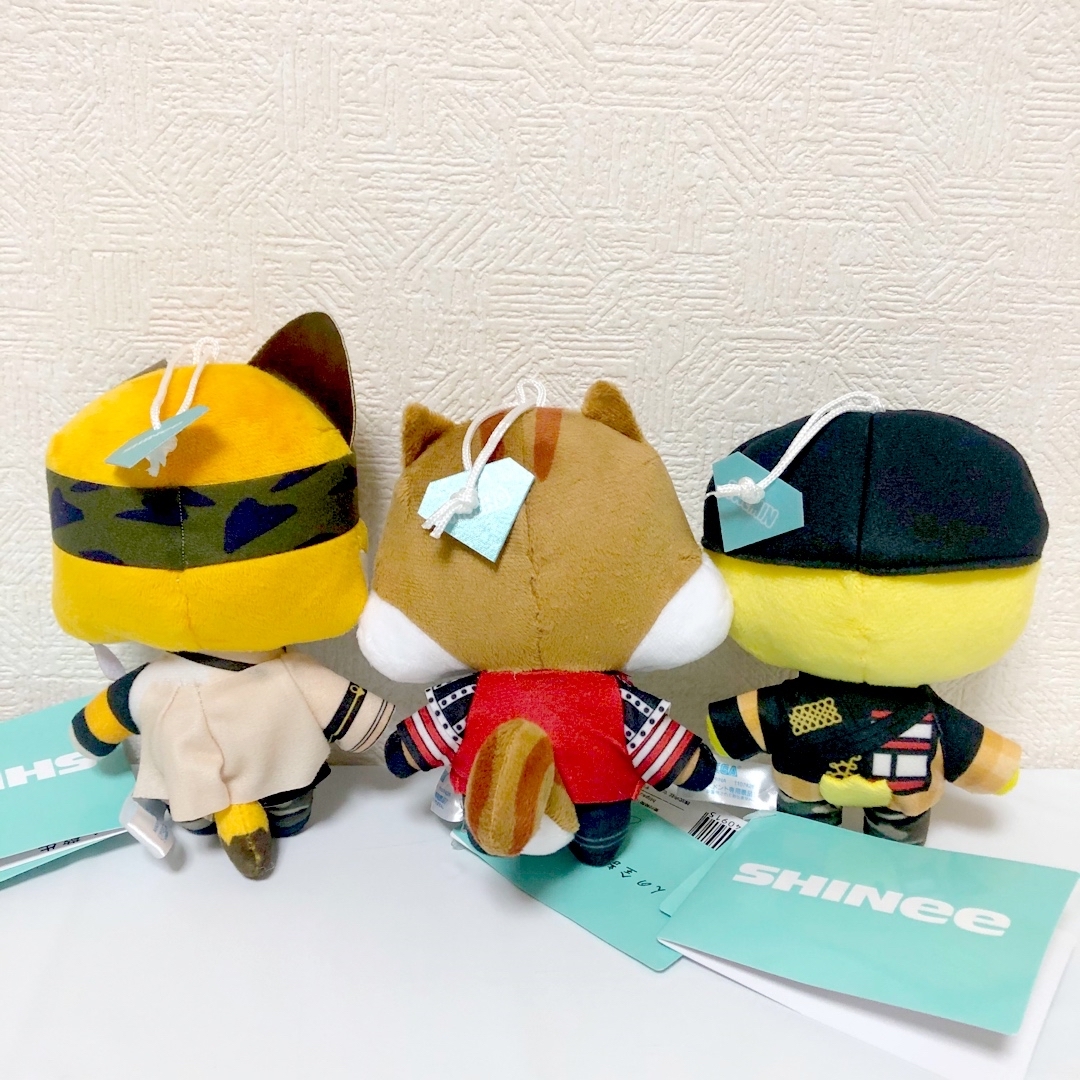 SHINee(シャイニー)の【匿名発送】SHINee ANIMALCOORDY ミニぬいぐるみ 全3種セット エンタメ/ホビーのおもちゃ/ぬいぐるみ(ぬいぐるみ)の商品写真