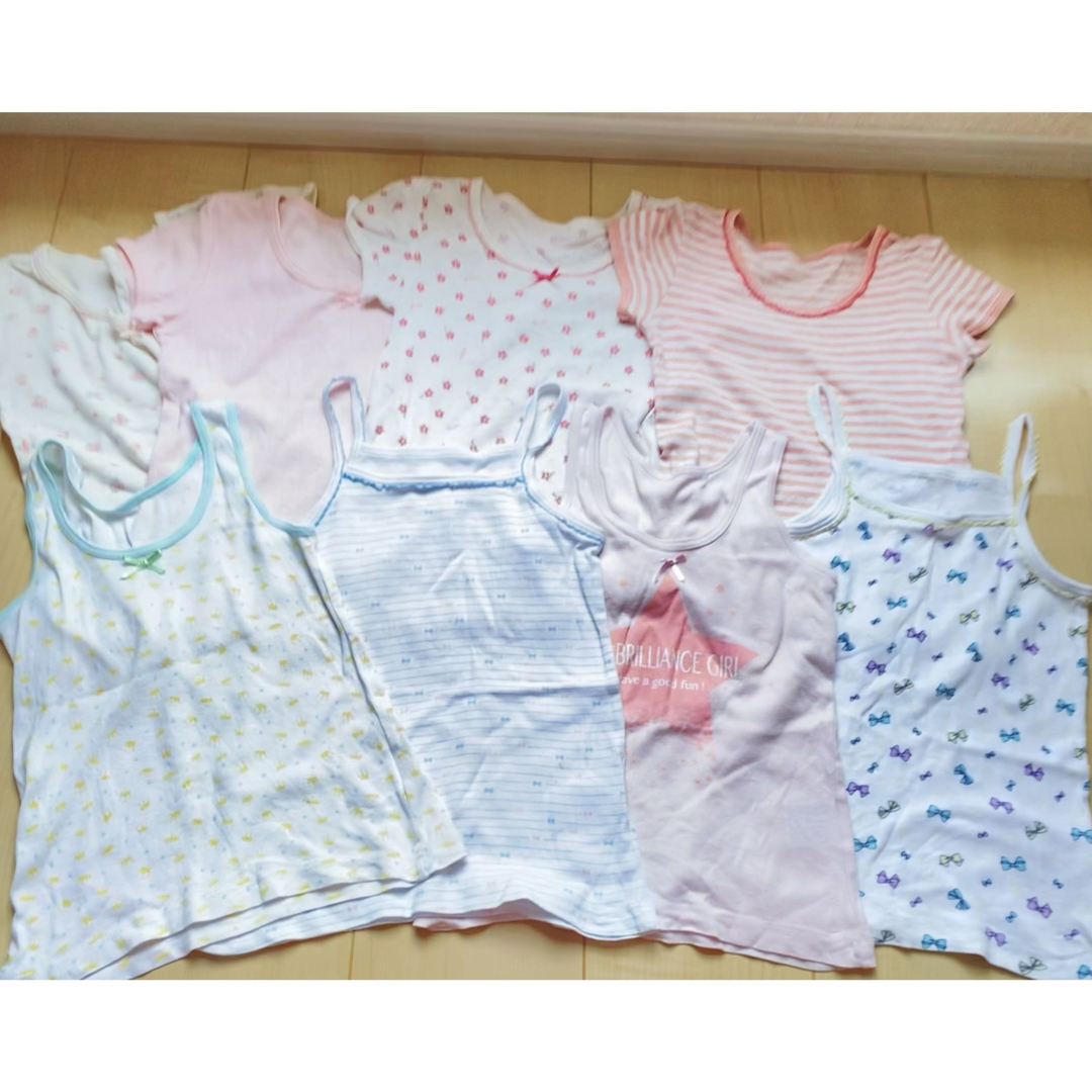 肌着　下着　女の子用　100サイズ　8枚セット キッズ/ベビー/マタニティのキッズ服女の子用(90cm~)(下着)の商品写真