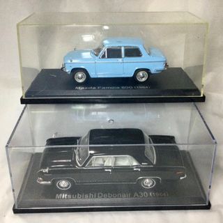 三菱デボネア&マツダ ファミリア800 1/43 アシェット国産名車コレクション(ミニカー)