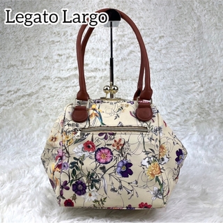 レガートラルゴ(Legato Largo)の極美品✨レガートラルゴ　人気　がま口　花柄　トートバッグ　ハンドバッグ　鞄(トートバッグ)
