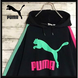 PUMA - 【希少デザイン】プーマ　マルチカラーパーカー　入手困難　ゆるだぼ　K735R