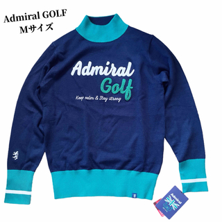 アドミラル(Admiral)の新品未使用　Admiral アドミラル　ロゴ　ハイネックニット　ゴルフウェア　M(ウエア)