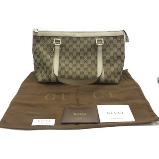 グッチ(Gucci)の◎◎GUCCI グッチ アビーライン 141470 GGキャンバス レザー 141470 ベージュ 中古品　汚れあり(トートバッグ)