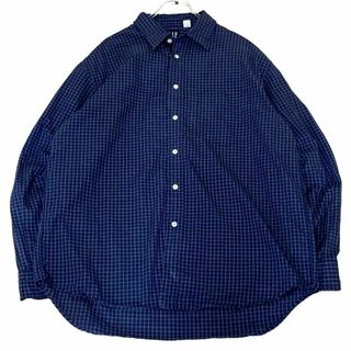 ギャップ(GAP)のGAP ギャップ 長袖シャツ コットン ブルーチェック US古着 s16①(シャツ)