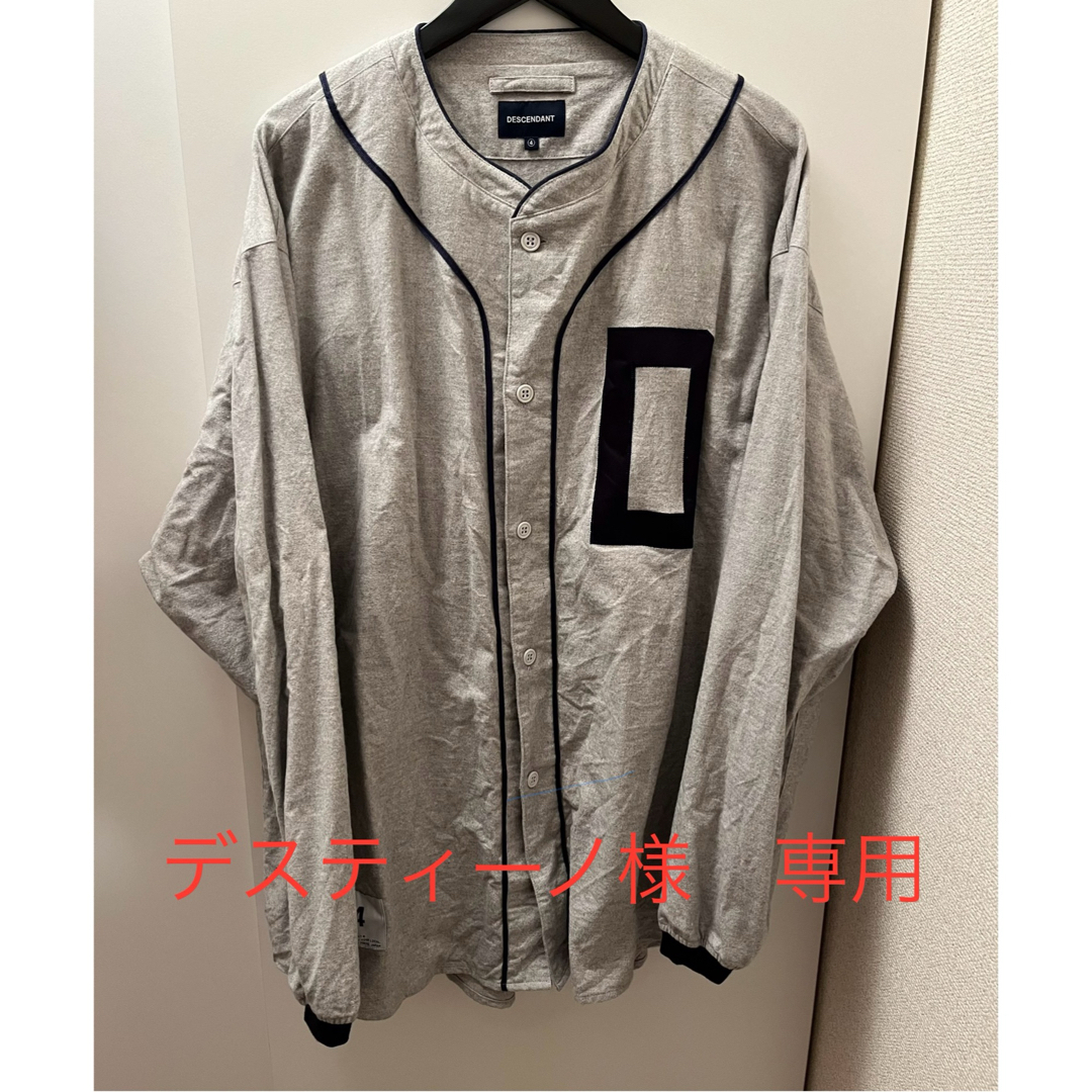 DESCENDANT(ディセンダント)の【DESCENDANT】 22ss  BLEEK BASEBALL SHIRT  メンズのトップス(シャツ)の商品写真