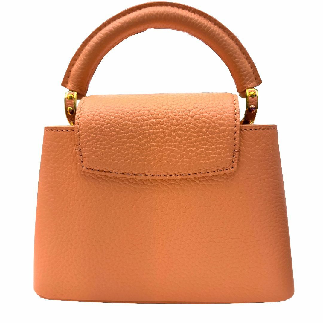 LOUIS VUITTON(ルイヴィトン)のLOUIS VUITTON ルイ ヴィトン カプシーヌ MINI M22606 RFID ICチップ トリヨンレザー ハンドバッグ ショルダーバッグ ピンクオレンジ レザー レディース 現行 ミニ 入手困難 レディースのバッグ(ハンドバッグ)の商品写真