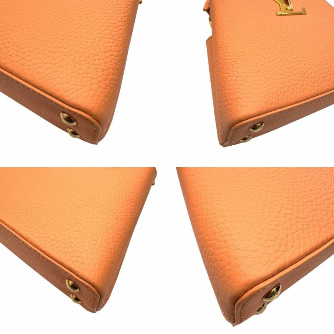 LOUIS VUITTON(ルイヴィトン)のLOUIS VUITTON ルイ ヴィトン カプシーヌ MINI M22606 RFID ICチップ トリヨンレザー ハンドバッグ ショルダーバッグ ピンクオレンジ レザー レディース 現行 ミニ 入手困難 レディースのバッグ(ハンドバッグ)の商品写真