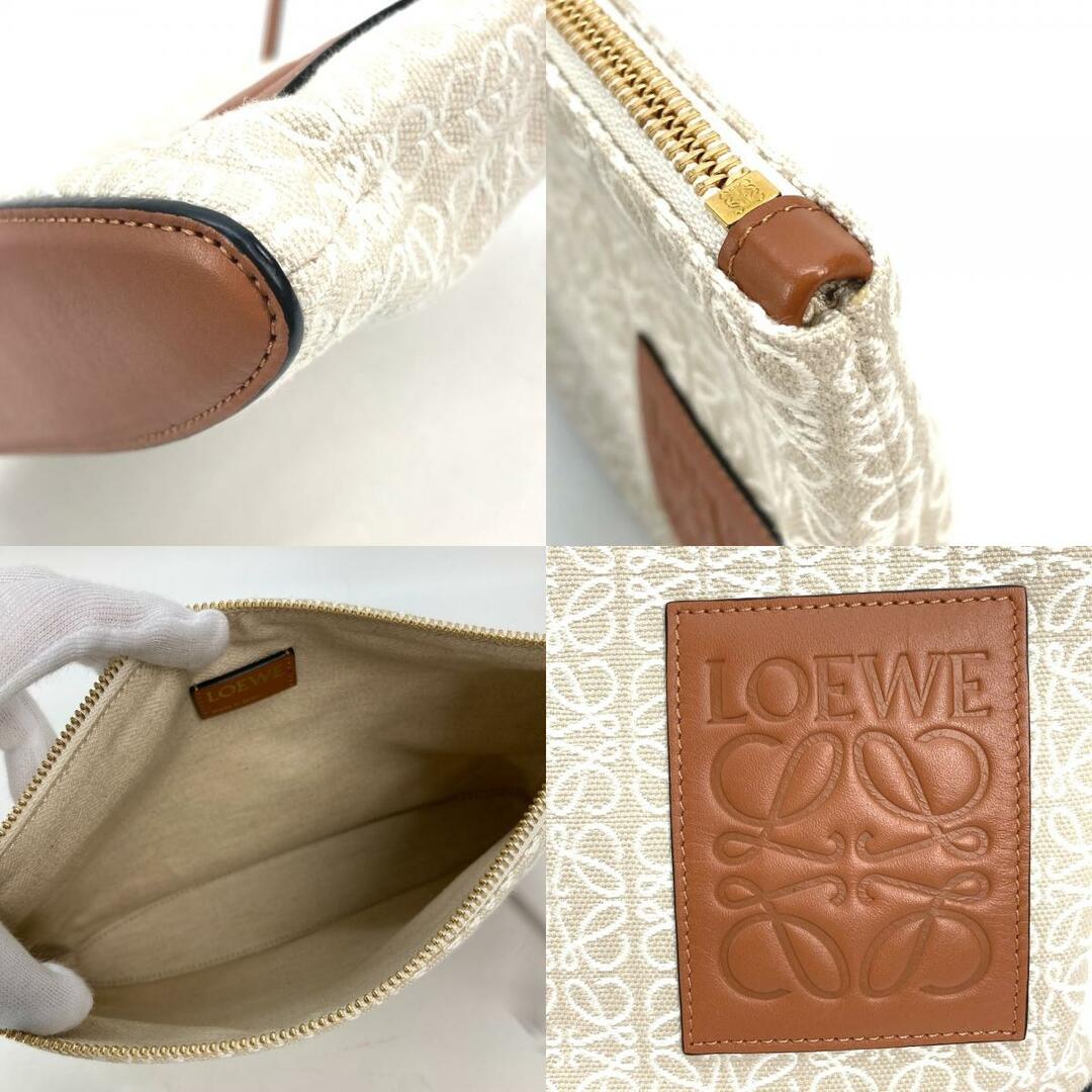 LOEWE - ロエベ LOEWE オブロング ポーチ アナグラム ジャカード LOEWE - ロエベ LOEWE オブロング ポーチ アナグラム ジャカード