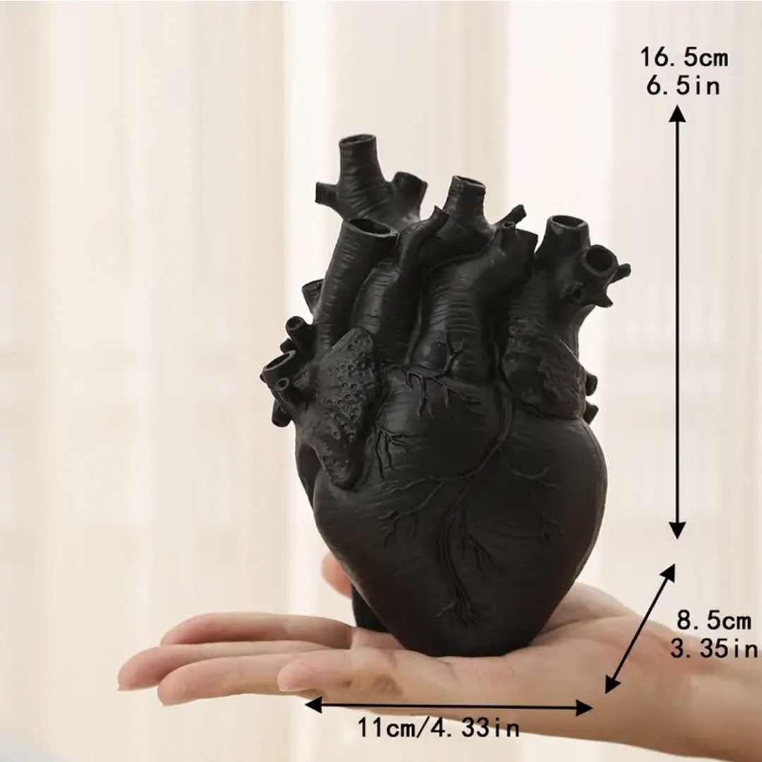 花瓶　花　生花　植物　置物　心臓　アート　ハート インテリア/住まい/日用品のインテリア小物(花瓶)の商品写真