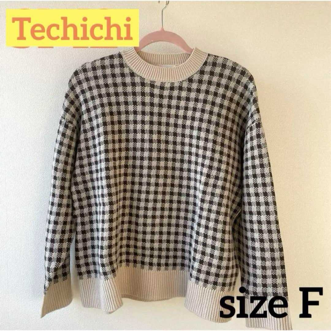 Techichi(テチチ)のTechichi チェック柄 セーター レディースのトップス(ニット/セーター)の商品写真