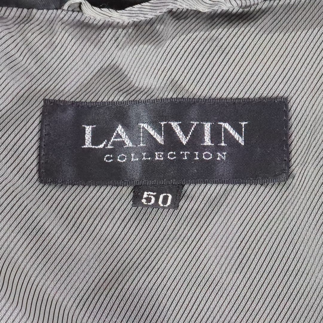 LANVIN(ランバン)のLANVIN　ランバン　紳士コート　無地　ダークグリーン　LL メンズのジャケット/アウター(モッズコート)の商品写真