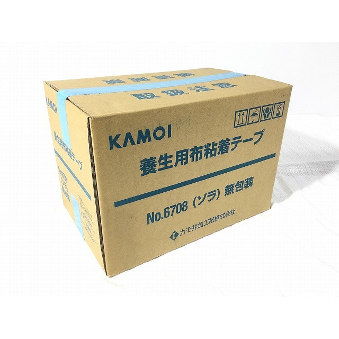 ☆未使用☆ KAMOI カモイ 養生用布粘着テープ 25mm 25m 60巻入 ソラ無包装 水色 NO.6708 カモ井加工紙株式会社 88092 自動車/バイクのバイク(工具)の商品写真