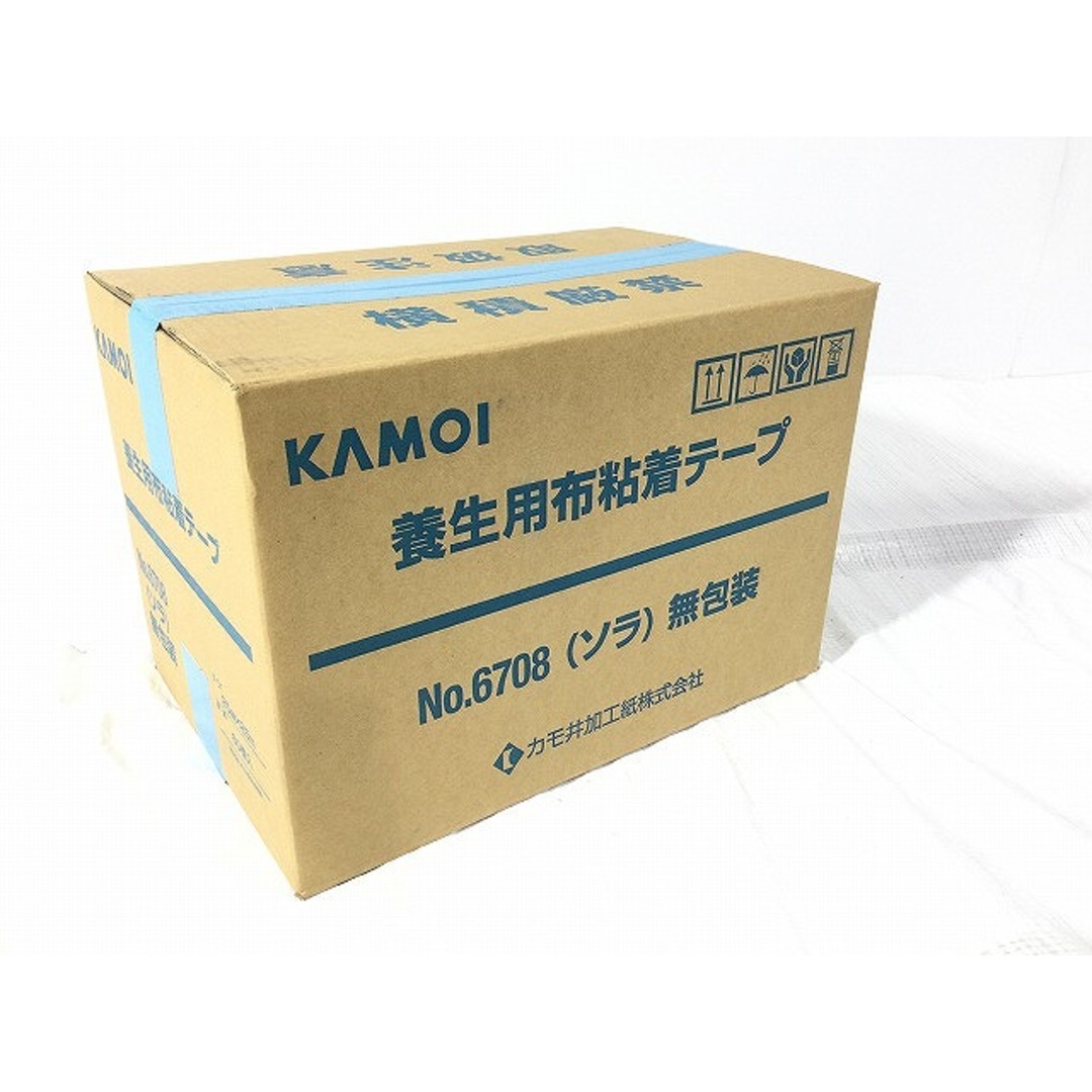 ☆未使用☆ KAMOI カモイ 養生用布粘着テープ 25mm 25m 60巻入 ソラ無包装 水色 NO.6708 カモ井加工紙株式会社 88092 自動車/バイクのバイク(工具)の商品写真