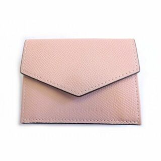 新品同様品 ボナベンチュラ BONAVENTURA 財布 ■ 3つ折り ウォレット 薄ピンク系 レザー コンパクト レディース □5L6C