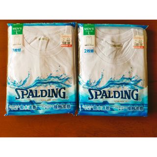 スポルディング(SPALDING)の新品 未使用 Lサイズ SPALDING 丸首シャツ 4枚セット 定価1958円(Tシャツ/カットソー(半袖/袖なし))