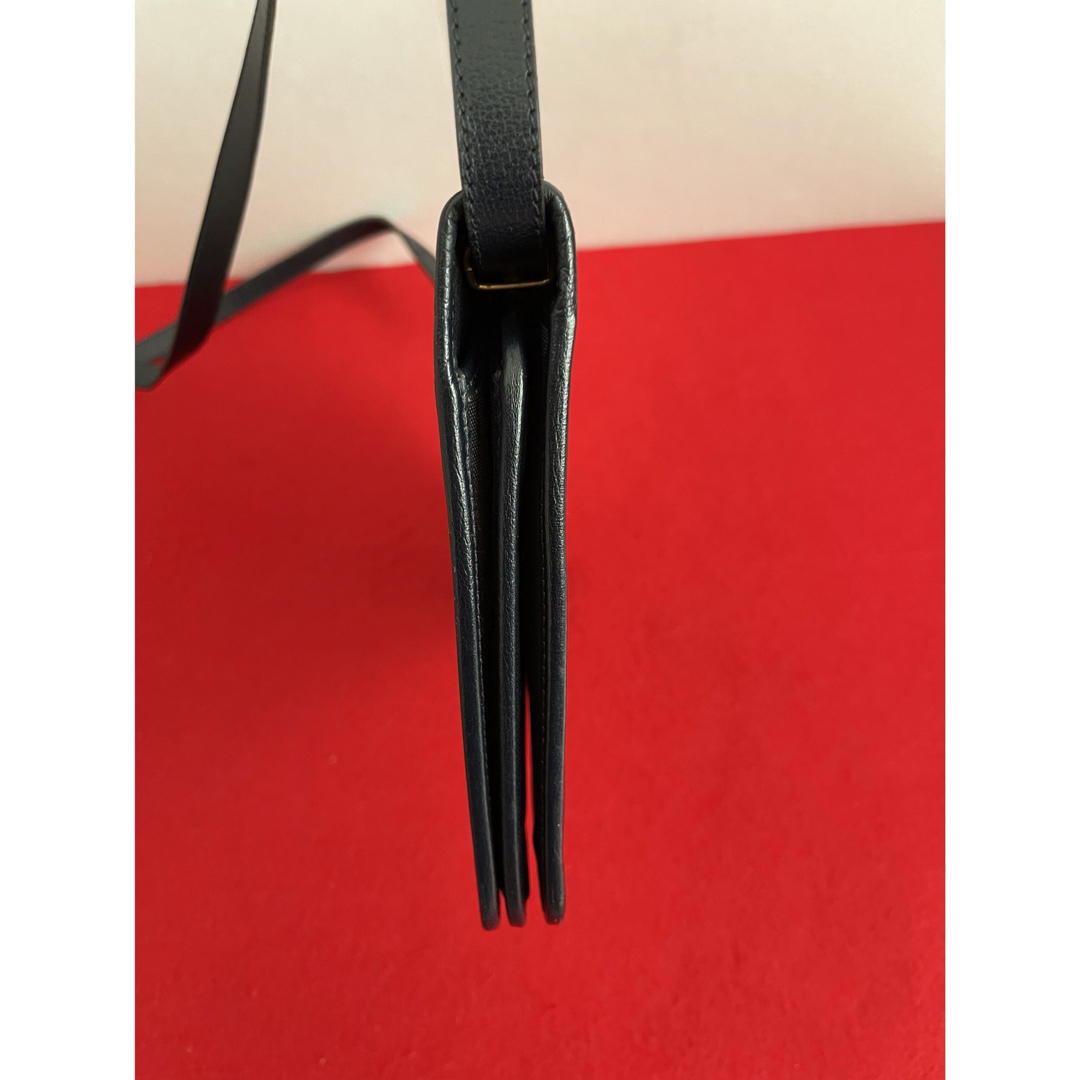Christian Dior(クリスチャンディオール)のクリスチャンディオール　ヴィンテージ  ショルダーバッグ　レザー　黒 レディースのバッグ(ショルダーバッグ)の商品写真