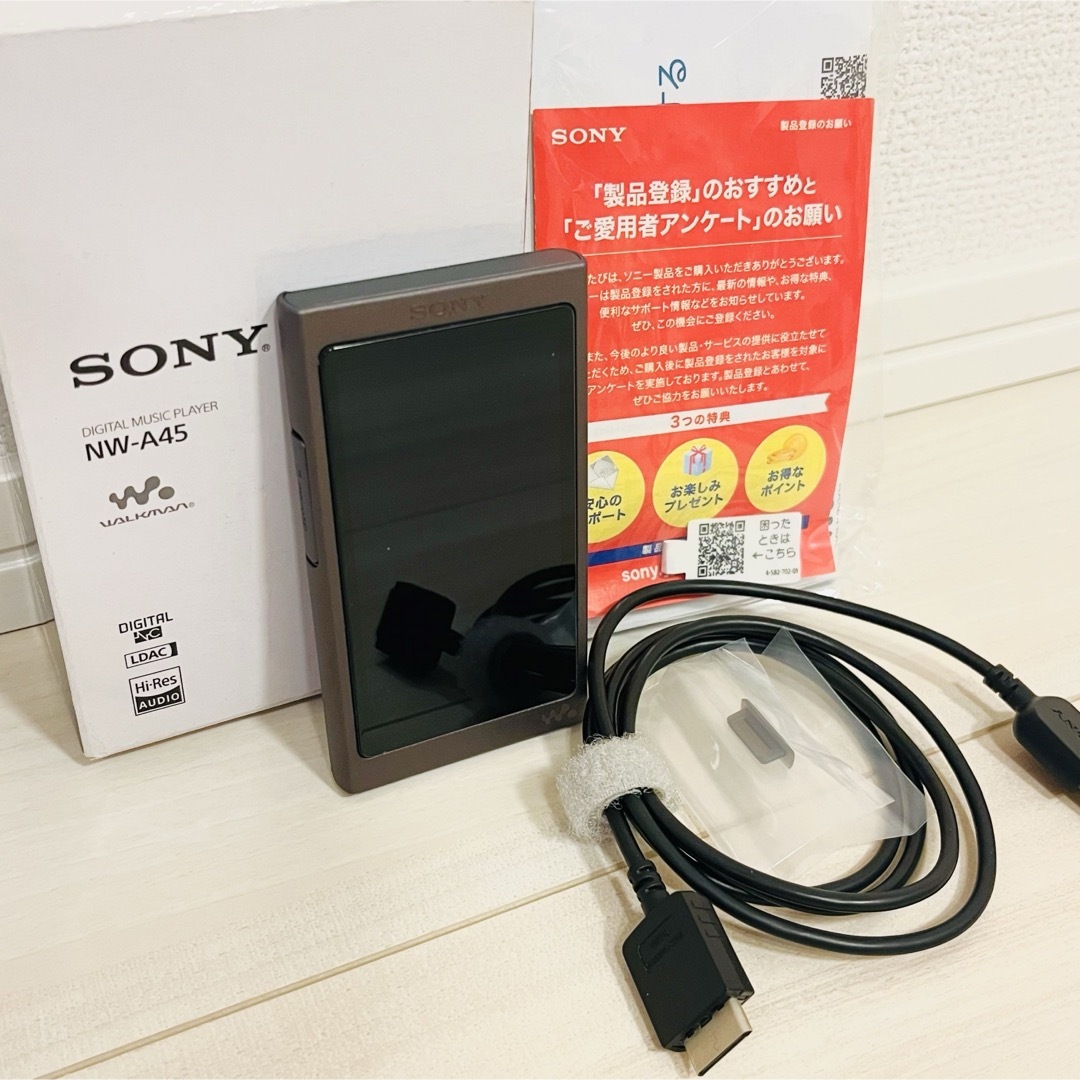 SONY(ソニー)の【良品】SONY ウォークマン NW-A45 スマホ/家電/カメラのオーディオ機器(ポータブルプレーヤー)の商品写真