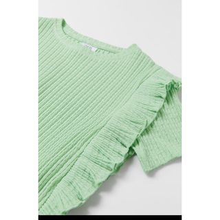 ZARA KIDS - ZARA フリルリブ編みTシャツ