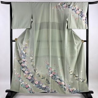 訪問着 身丈159cm 裄丈66cm 正絹 名品 【中古】(着物)