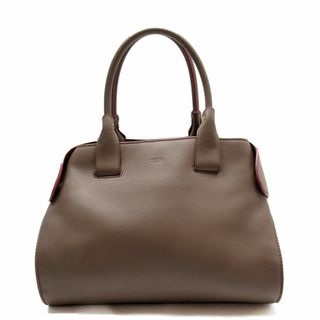 TOD'S - トッズ TOD’S ハンドバッグ レザー ライトブラウン×ピンク レディース 送料無料【中古】 g4047a