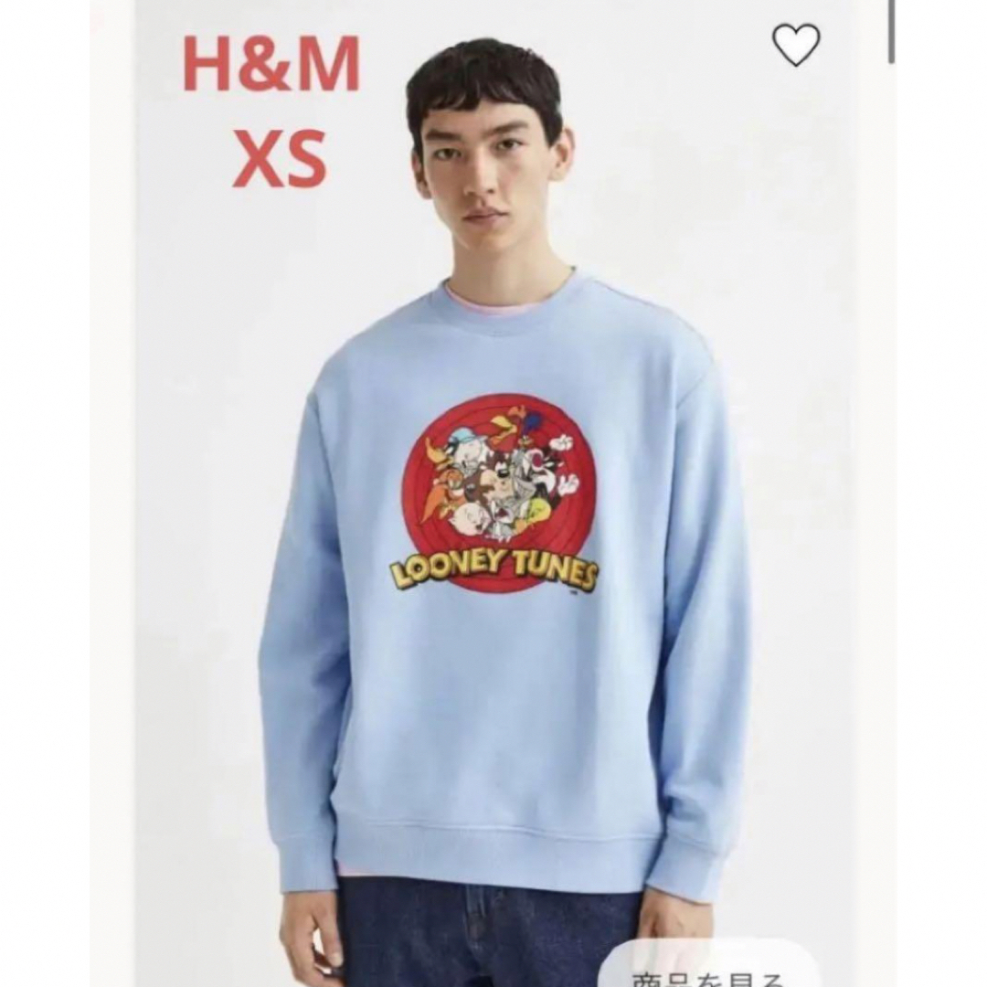 H&M(エイチアンドエム)のH&M リラックスフィットプリントスウェット メンズのトップス(スウェット)の商品写真