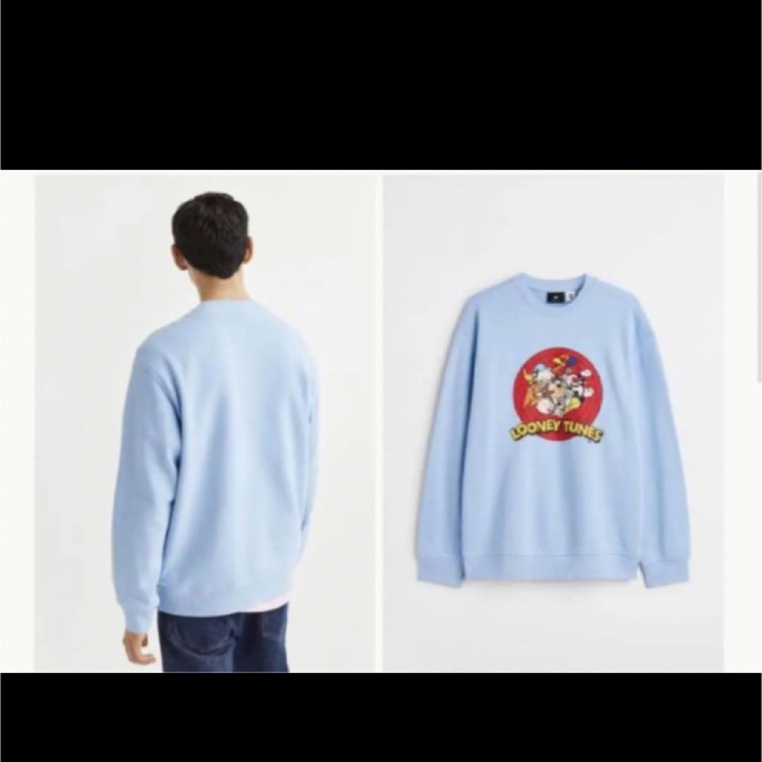 H&M(エイチアンドエム)のH&M リラックスフィットプリントスウェット メンズのトップス(スウェット)の商品写真