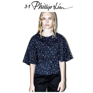 3.1 Phillip Lim - 3.1 フィリップリム　ネイビー　ドット　カットソー